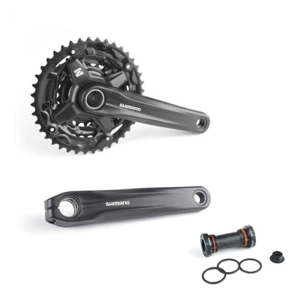 Juego de Bielas Shimano Altus FC-MT210-3 40/30/22T | Triplato 9 Velocidades con Centro