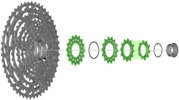Kit Piñones Shimano XTR CS-M9100 10-12-14-16T | Micro Spline | 12 Velocidades - Imagen 2